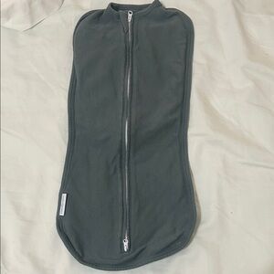 Gray Baby Swaddle with Zipper